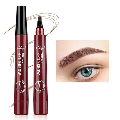 4 fork microblading waterproof eyebrow pencil
