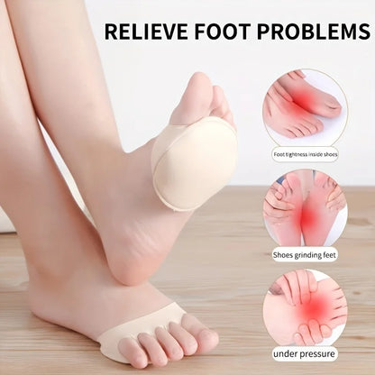 Foot Pad High Heel Forefoot Pad, Soft Invisible Metatarsal Support, Non-Slip And Anti-Foaming Insole Comfortable Insole