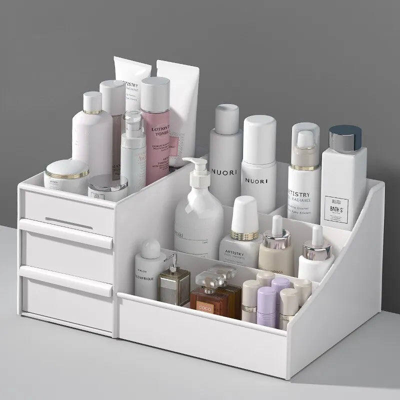 1pc White Drawer Makeup Box