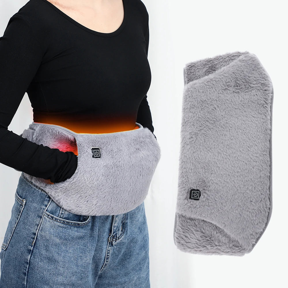 Graphene Waist Heating Pad Menstrual Period Care Electric Massage Belt Uterus Warming Winter Hand & Waist Warmer USB Charging