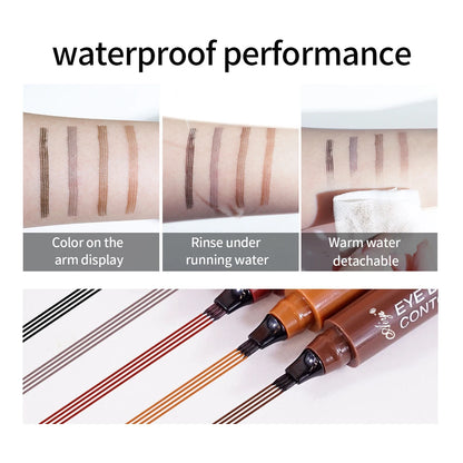 4 fork microblading waterproof eyebrow pencil