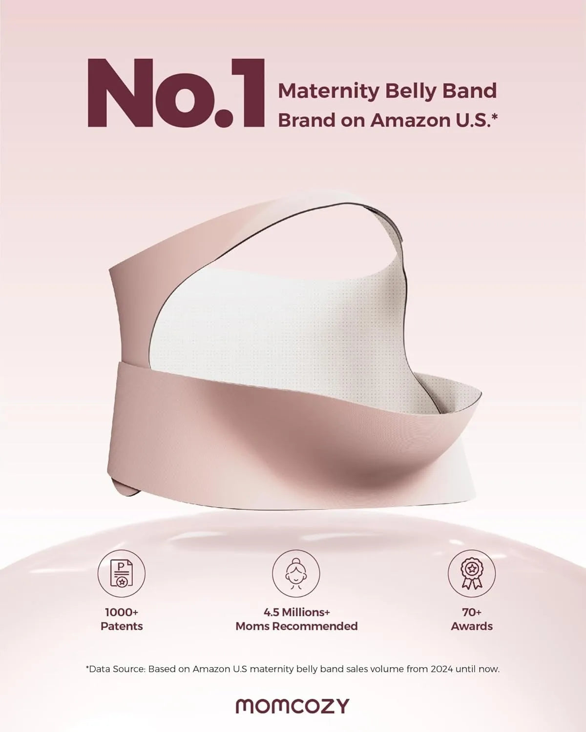 Pregnancy Belly Band, CozySupport Ergonest Maternity Belly Band, Invisible Pregnancy Belt