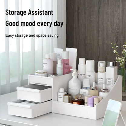 1pc White Drawer Makeup Box