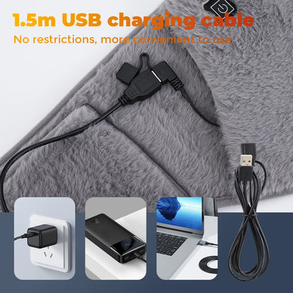 Graphene Waist Heating Pad Menstrual Period Care Electric Massage Belt Uterus Warming Winter Hand & Waist Warmer USB Charging