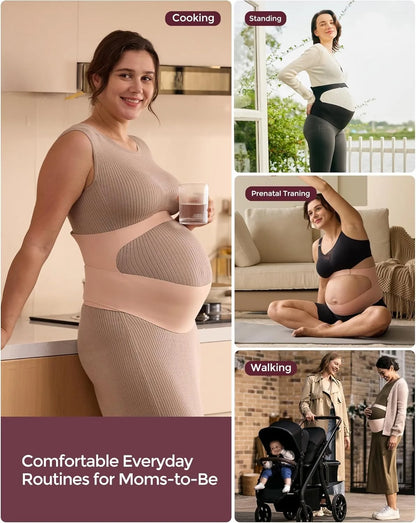Pregnancy Belly Band, CozySupport Ergonest Maternity Belly Band, Invisible Pregnancy Belt