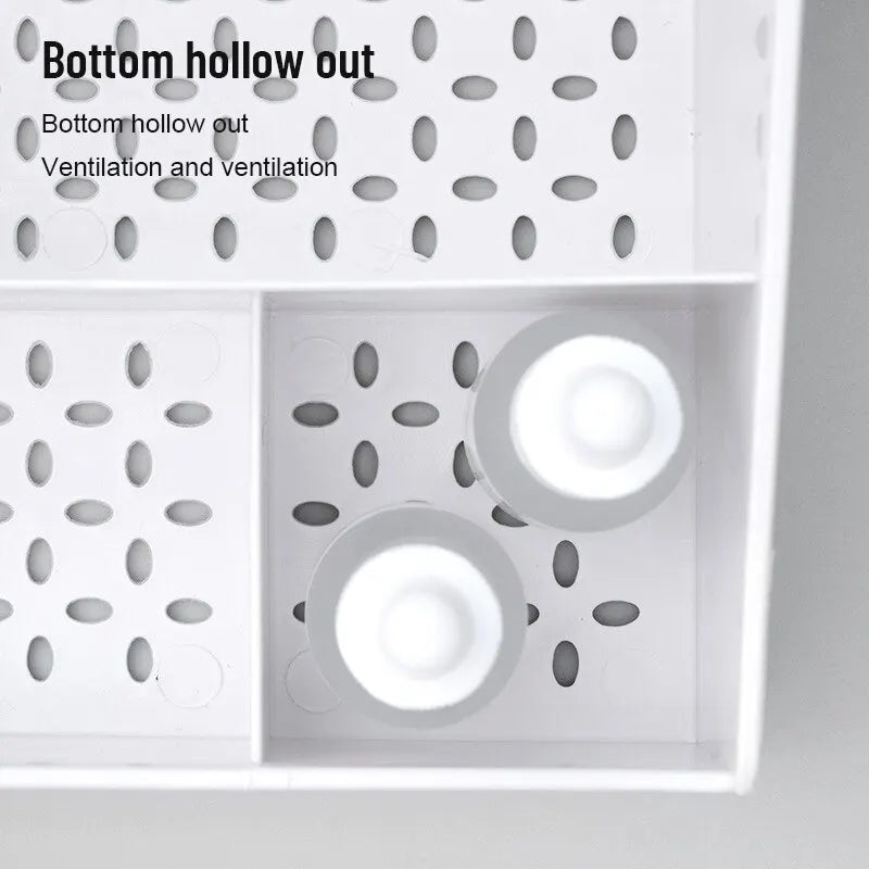 1pc White Drawer Makeup Box