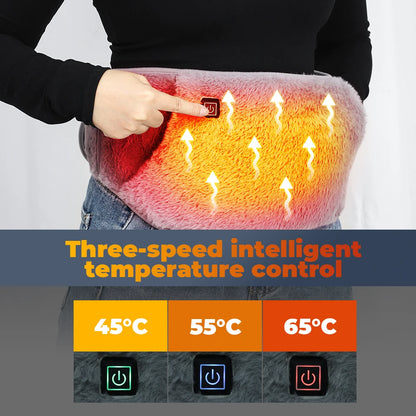 Graphene Waist Heating Pad Menstrual Period Care Electric Massage Belt Uterus Warming Winter Hand & Waist Warmer USB Charging
